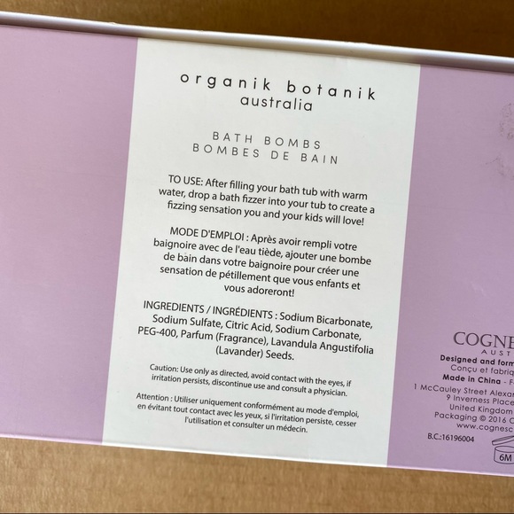 ORGANIK BOTANIK australia Lavender 3-pack Bath Bombs - Picture 5 of 6